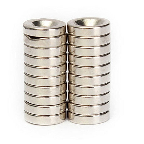 Customized Round Countersunk Magnets - 12mm x 3mm thick 4mm hole
