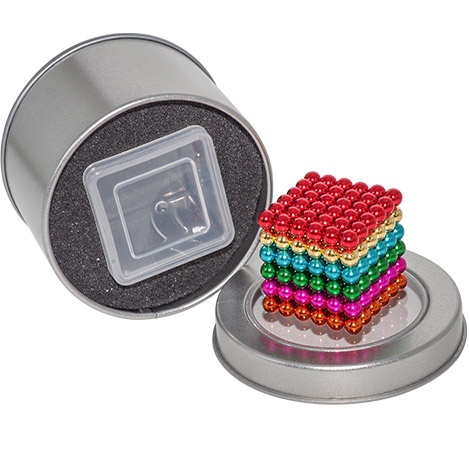 Toy: 5mm magnetic balls 216 pcs N35 Grade Colorful MOQ 100 sets